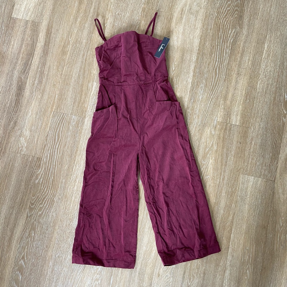 Lulus Burgundy Jumpsuit